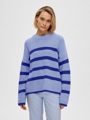 SELECTED FEMME Sweater 'BLOOMIE' in Blue: front