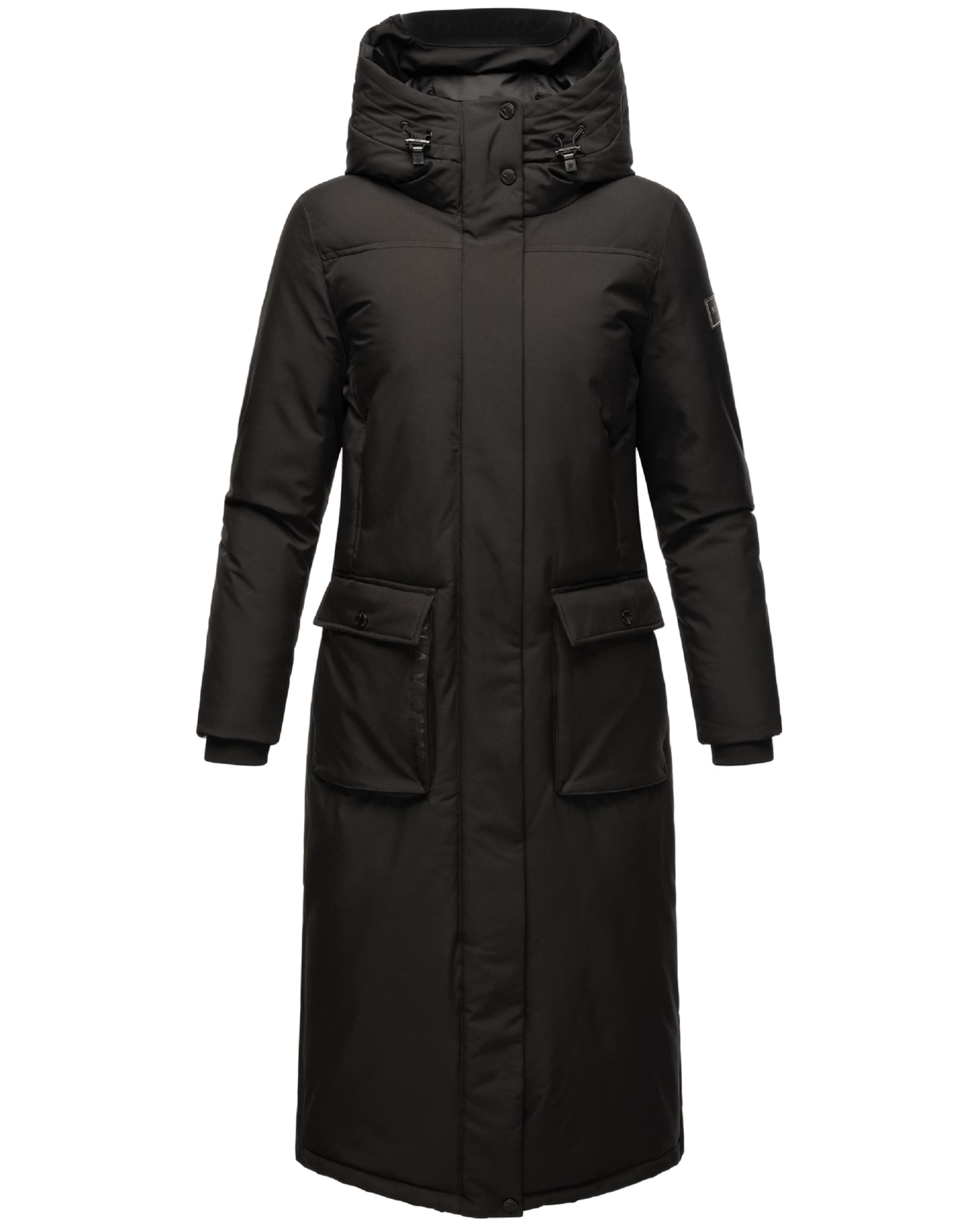 NAVAHOO Wintermantel &#x27;Wolkenfrost XIV&#x27; in Zwart: voorkant