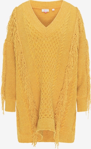 IZIA Oversized Sweater in Yellow: front