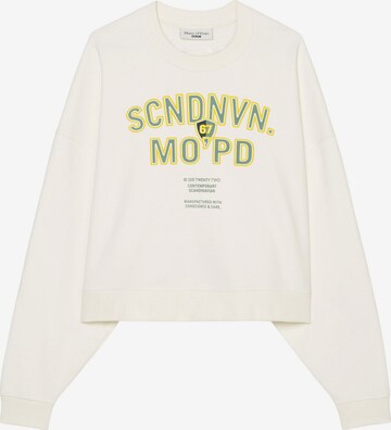 Marc O'Polo DENIM Sweatshirt i vit: framsida