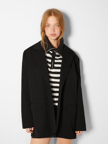 Bershka Blazer in Black: front