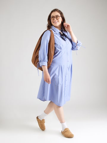 ONLY Carmakoma Shirt Dress 'CARBjorg' in Blue