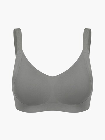 cfab (formerly creamy fabrics) Push-up Bra 'Seamless Compact Push-Up BH' in Grey: front