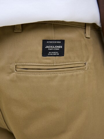 JACK & JONES Ohlapna forma Chino hlače 'JPSTKARL' | bež barva
