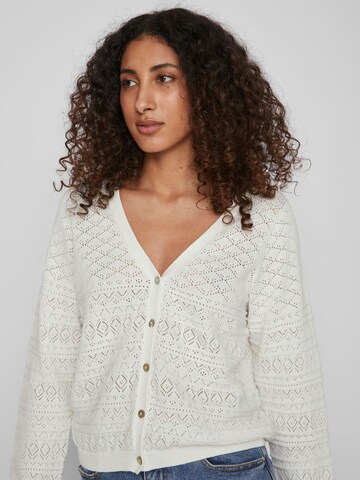 VILA Knit Cardigan 'AUGUSTA' in White