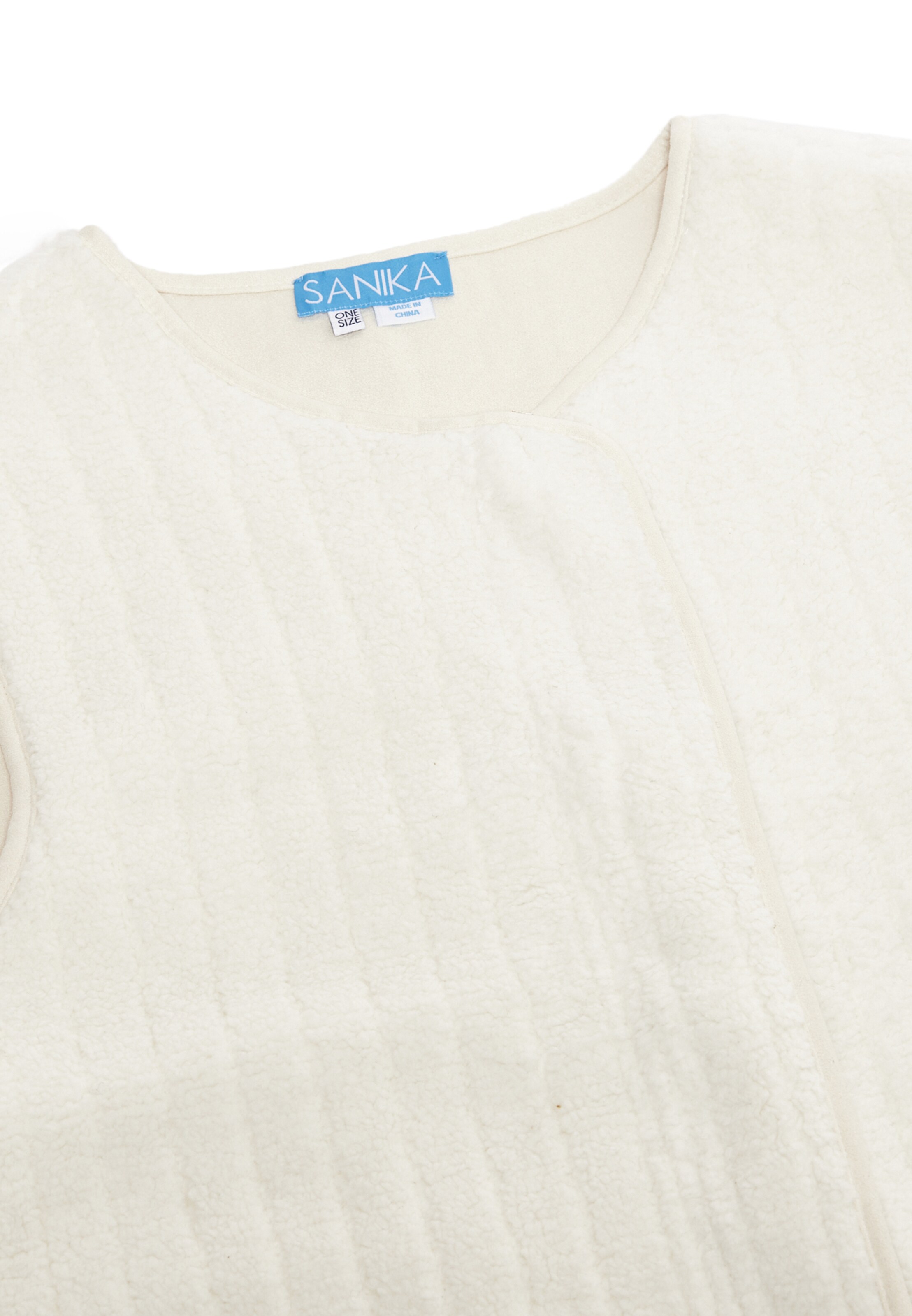 SANIKA Pletená vesta – bílá