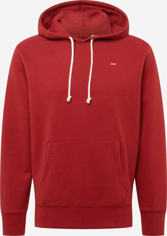 LEVI'S ® Bluzka sportowa 'Original Housemark Hoodie' w kolorze czerwony: przód