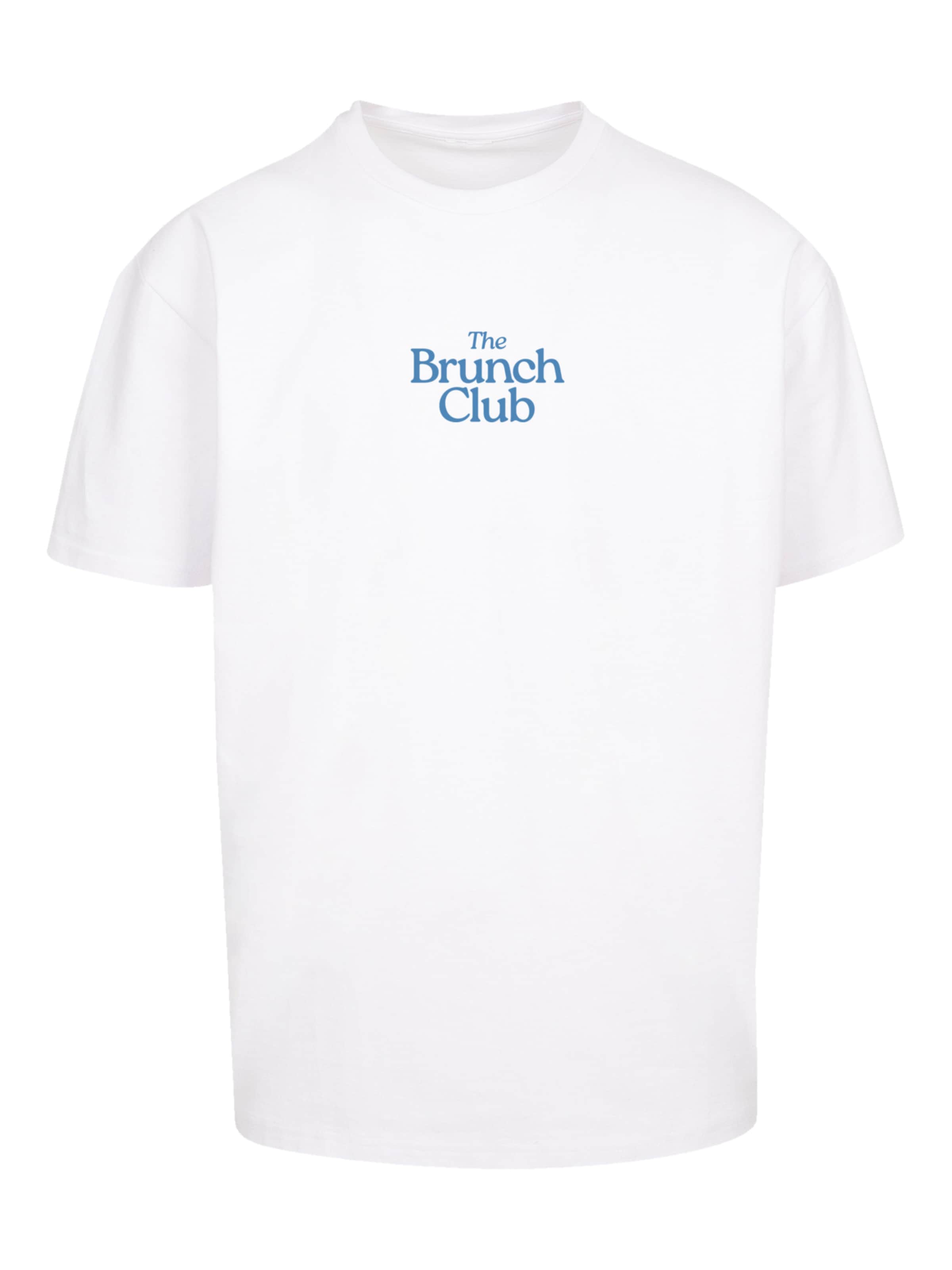 F4NT4STIC Shirt 'The Brunch Club' in Wit: voorkant