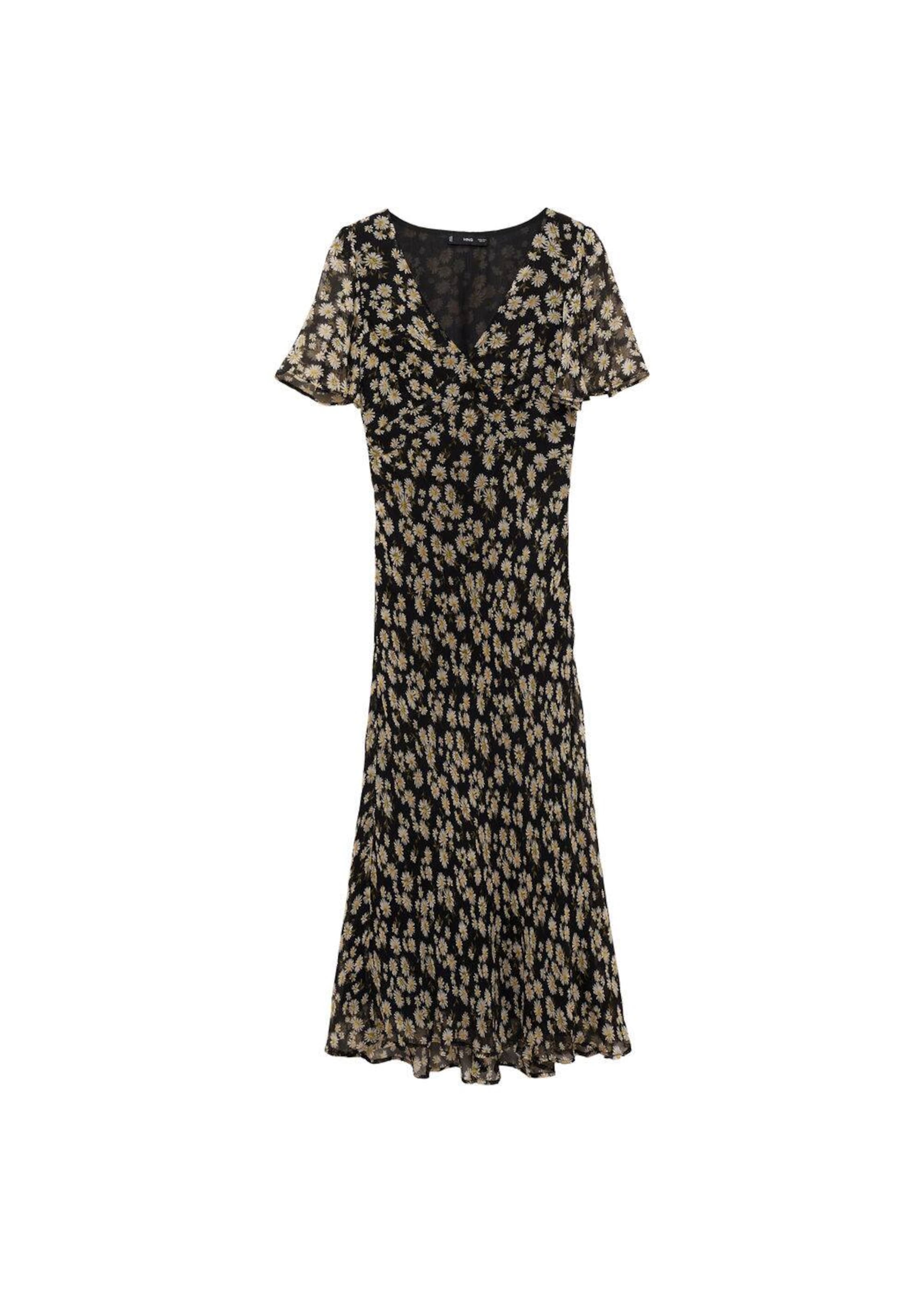 MANGO Obleka 'Belle' | črna barva: sprednja stran