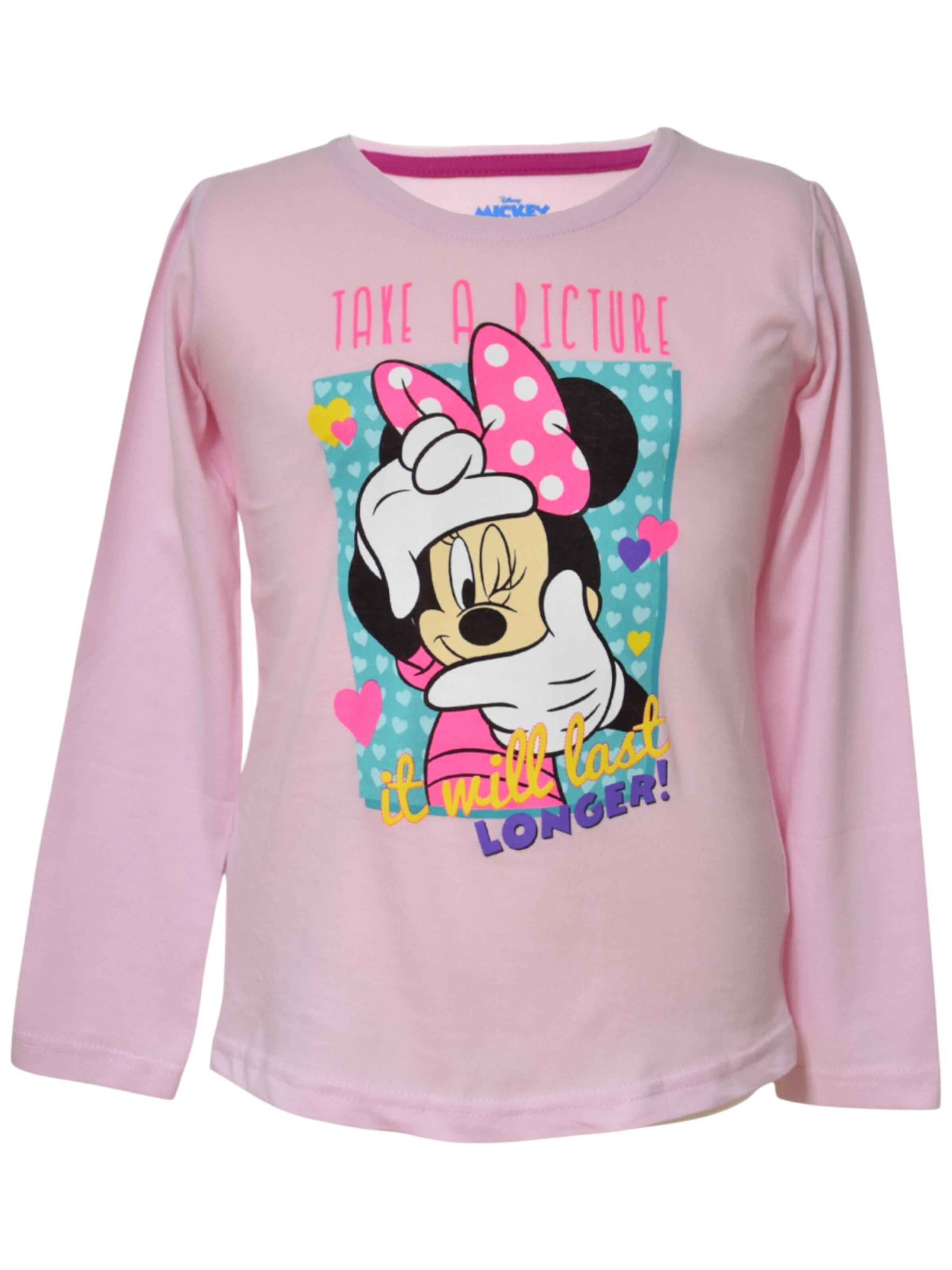 Disney Minnie Mouse Shirt 'Minnie Mouse' in Pink: front