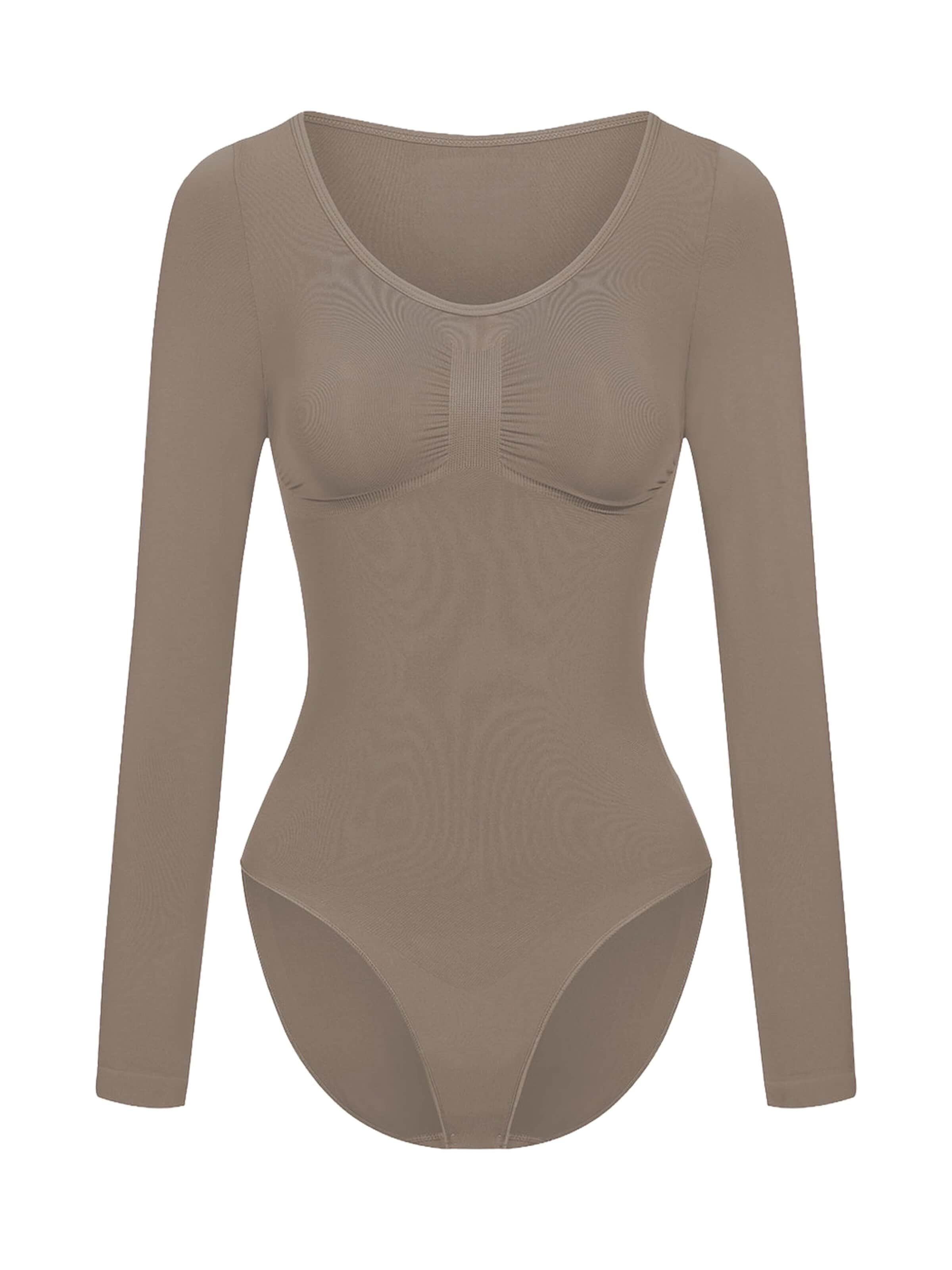 Body modelant 'Bodysuit Sculpting Shapewear Longsleeve mit Slip' cfab en gris : devant