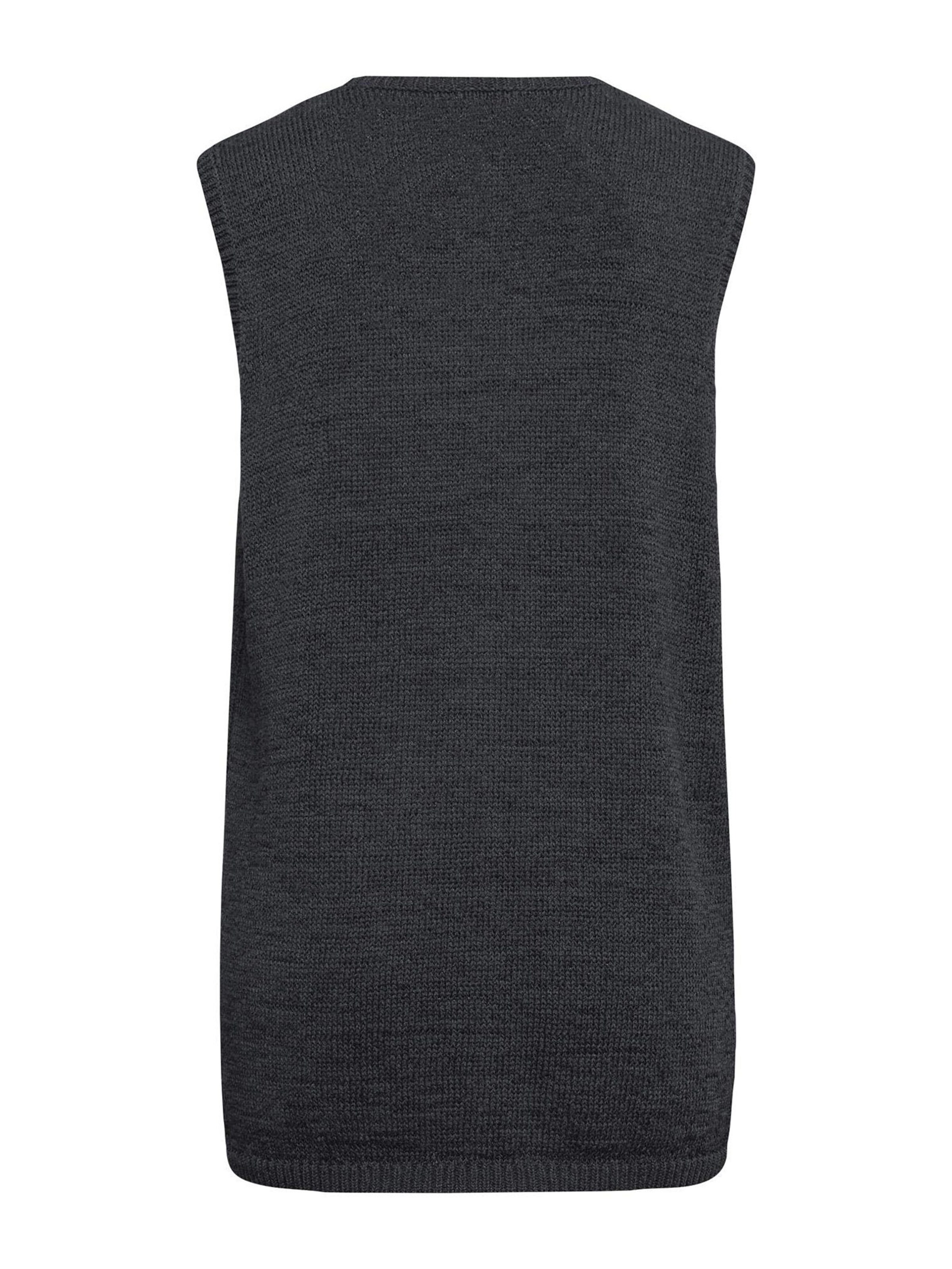 Goldner Strickweste in Schwarz