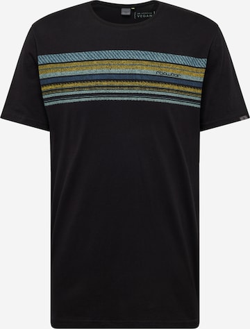 T-Shirt 'HAKE' Ragwear en noir : devant