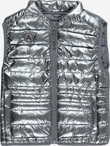 Scalpers Vest in Silver: front