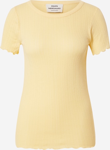 MADS NORGAARD COPENHAGEN T-Shirt 'Trixa' in Yellow: front