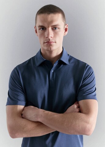 MANGO MAN Poloshirt 'Palamos' in Blau
