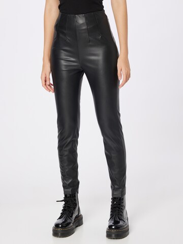 Rich & Royal Skinny Trousers in Black: front