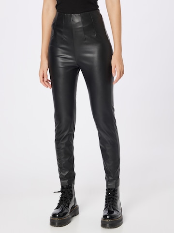 Skinny Pantalon Rich & Royal en noir : devant