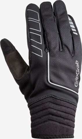 GripGrab Athletic Gloves in Black: front