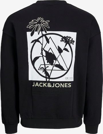 JACK & JONESSweater majica 'Stagger' - crna boja