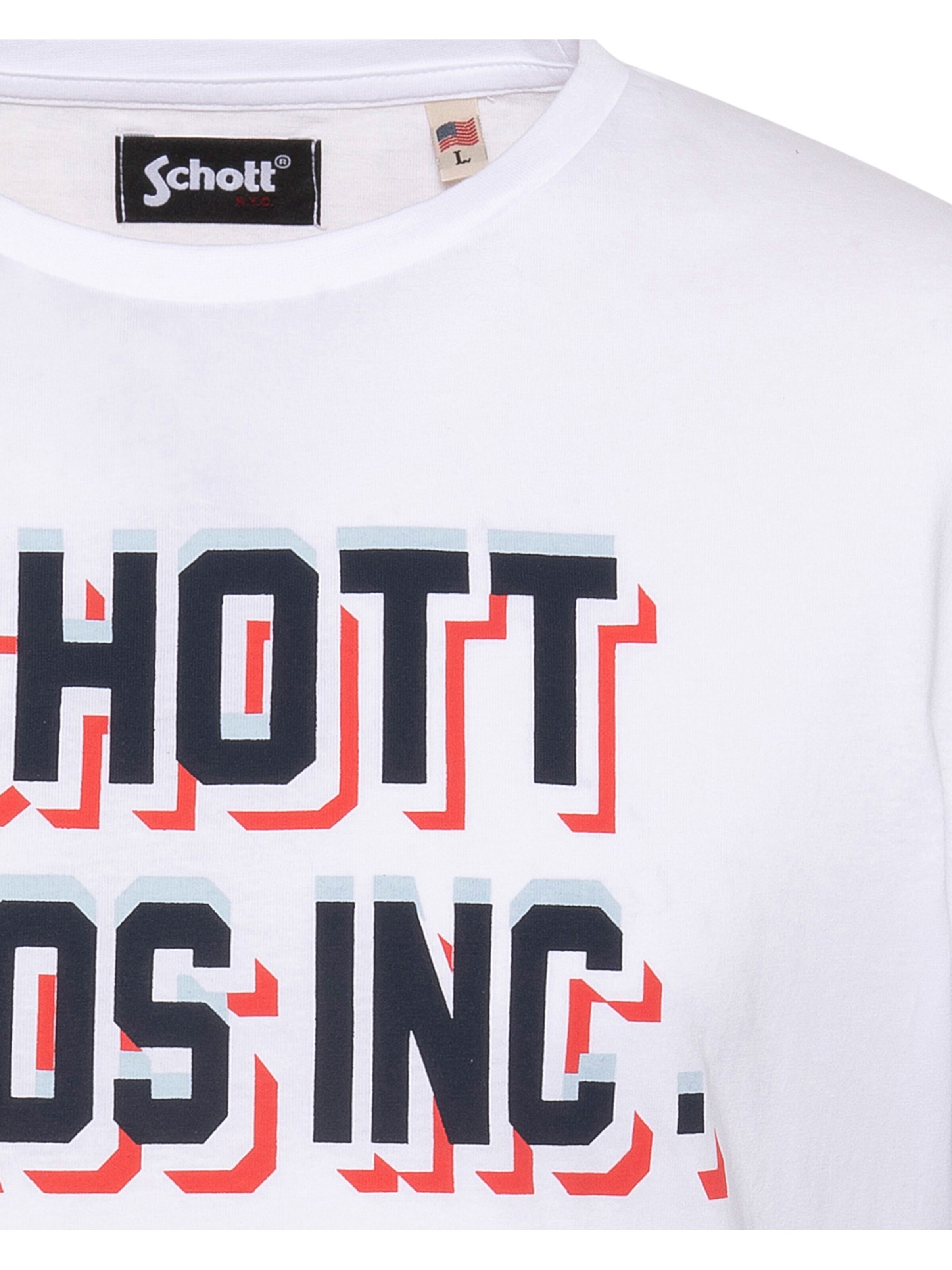 T-Shirt Schott NYC en blanc