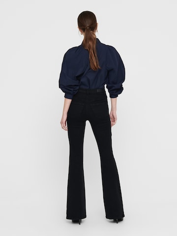 Flared Jeans 'ONLHELLA' di ONLY in nero