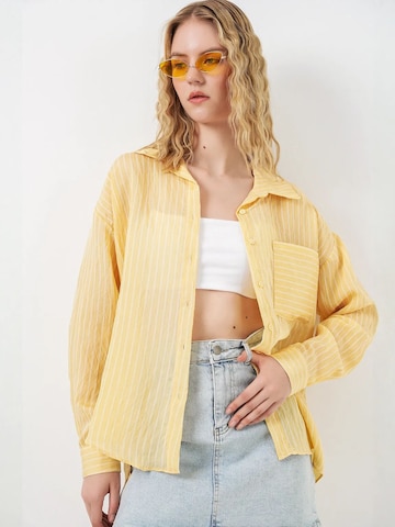 Camicia da donna di Bigdart in giallo