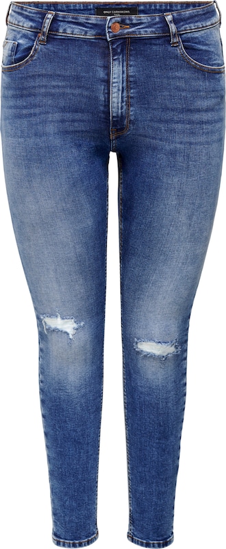 ONLY Carmakoma Skinny Jeans 'Laola' in Blau