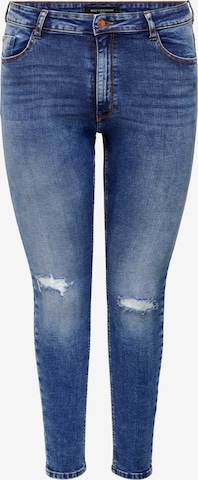 ONLY Carmakoma Skinny Jeans 'Laola' in Blauw: voorkant