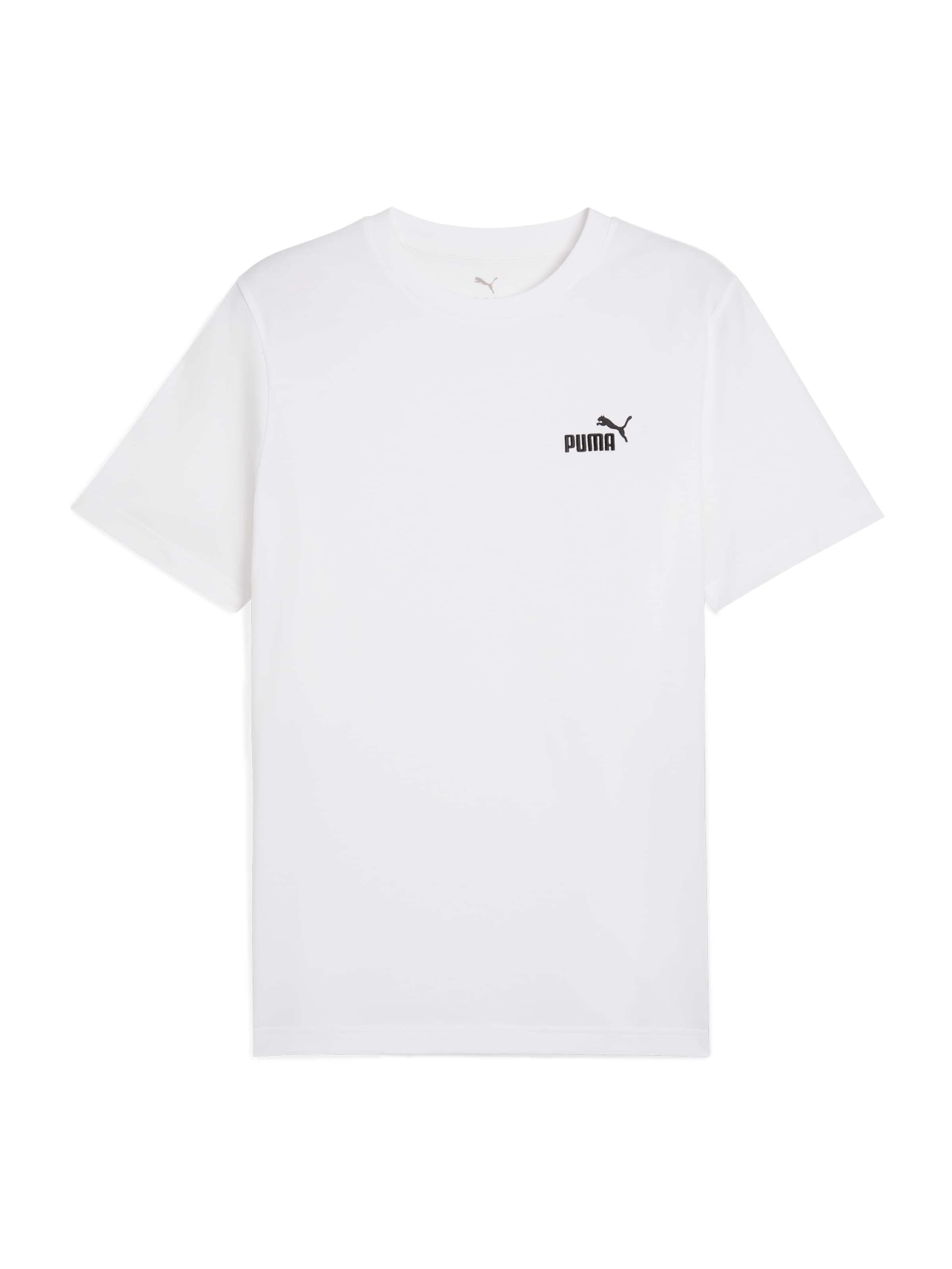 PUMA Λειτουργικό μπλουζάκι 'ESS No. 1' σε λευκό: μπροστά