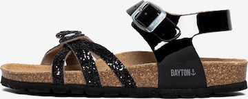 Bayton Sandal 'Eirene' i svart: framsida