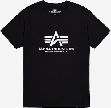 ALPHA INDUSTRIESMajica - crna boja: prednji dio