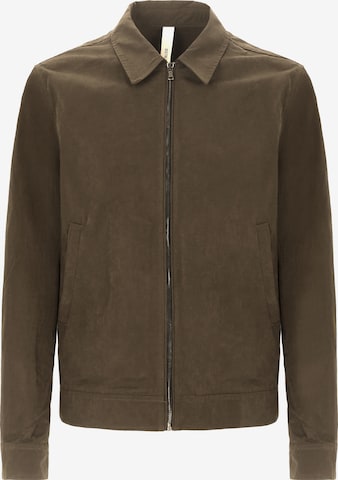 Distretto12 - Chaqueta de entretiempo 'Aviator' en verde: frente
