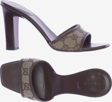 Gucci Sandals & High-Heeled Sandals in 36,5 in Brown: front