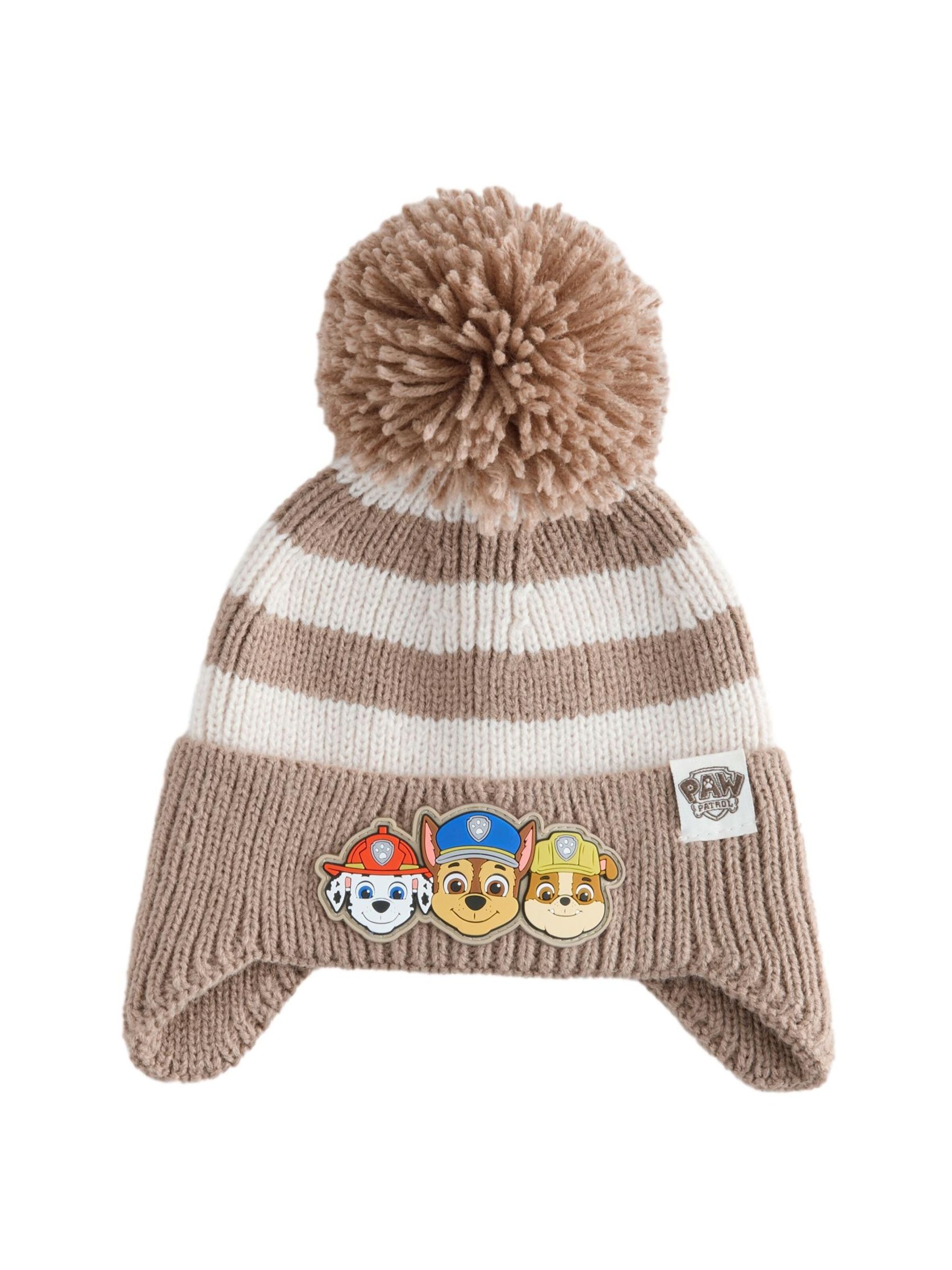 Next Beanie 'Paw Patrol' in Beige: front