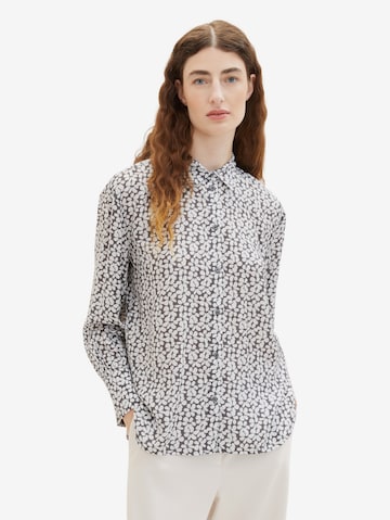 TOM TAILOR Blouse in Grijs: voorkant