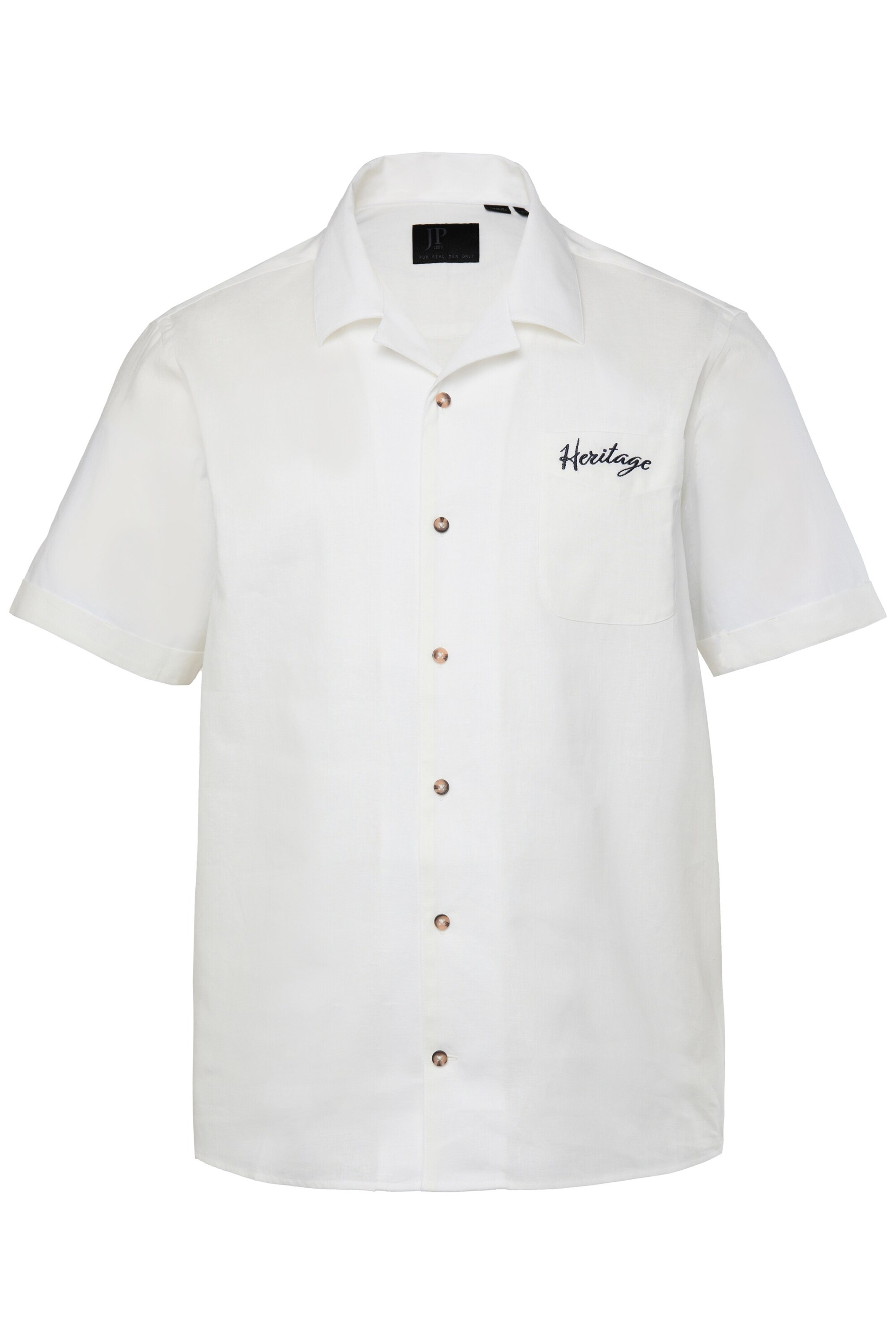 JP1880 Comfort fit Overhemd in Wit: voorkant