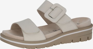 CAPRICE Pantolette in Weiß: Vorderseite