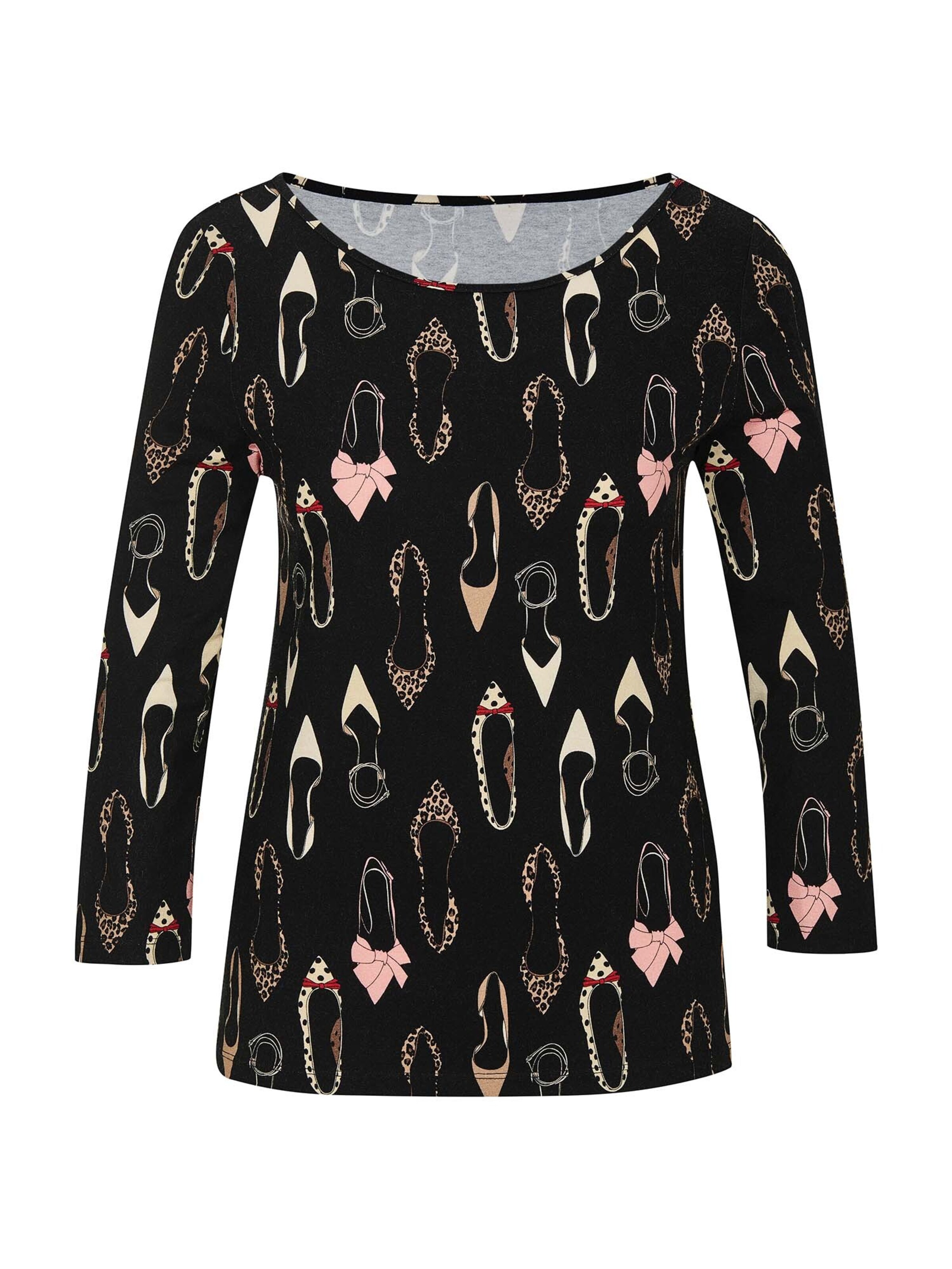 T-shirt MADELEINE en noir : devant