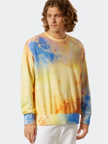 SCHIESSER Sweatshirt 'Noah' in Geel: voorkant