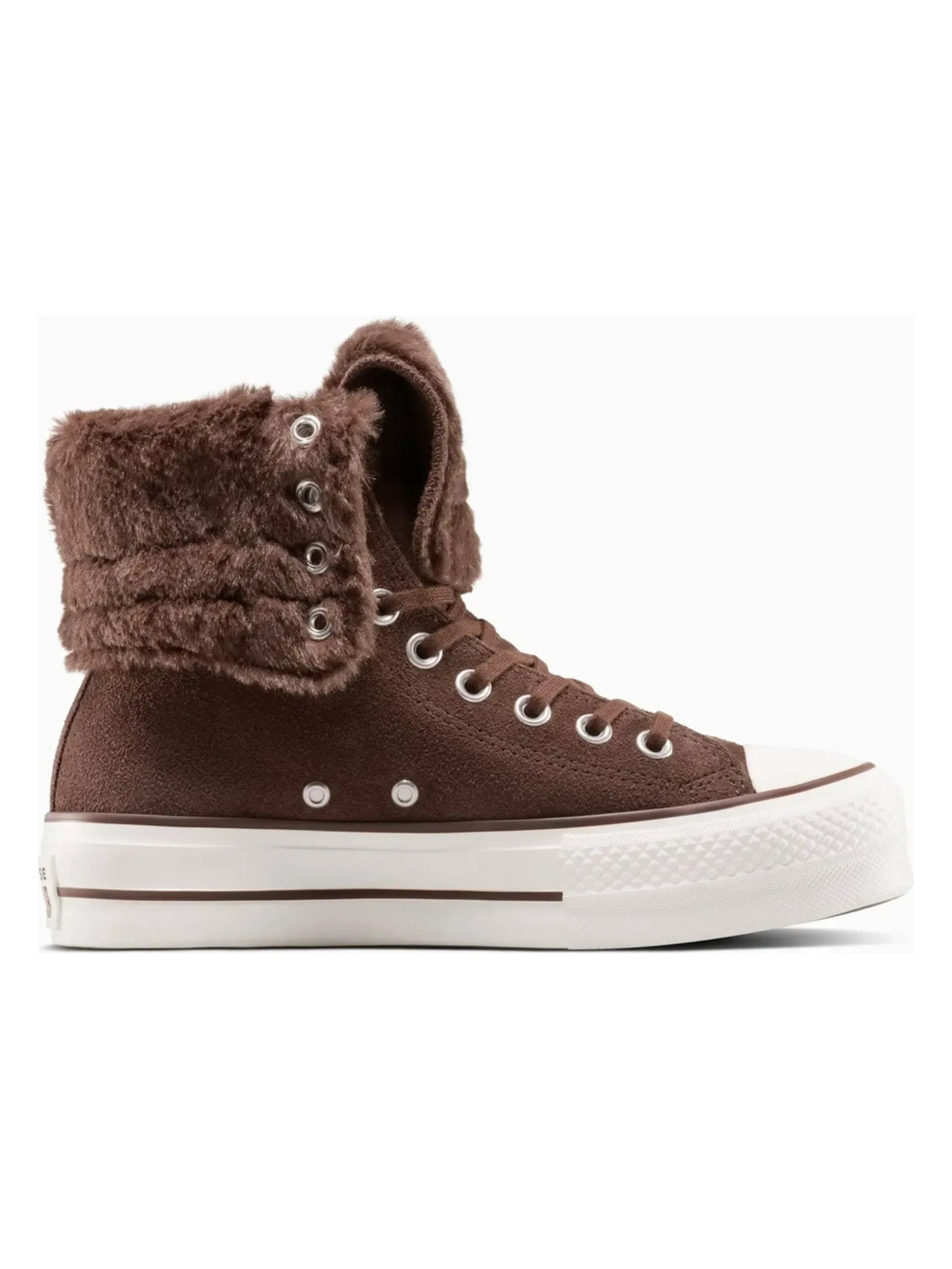 CONVERSE - Calzado deportivo 'Converse Chuck Taylor All Star Fold-Over Lift Platform' en marrón