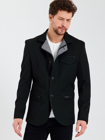 Coupe regular Veste de costume Ron Tomson en noir