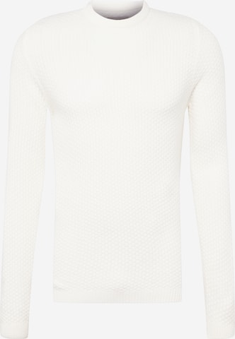 JACK & JONES Sweater 'Edamian' in White: front