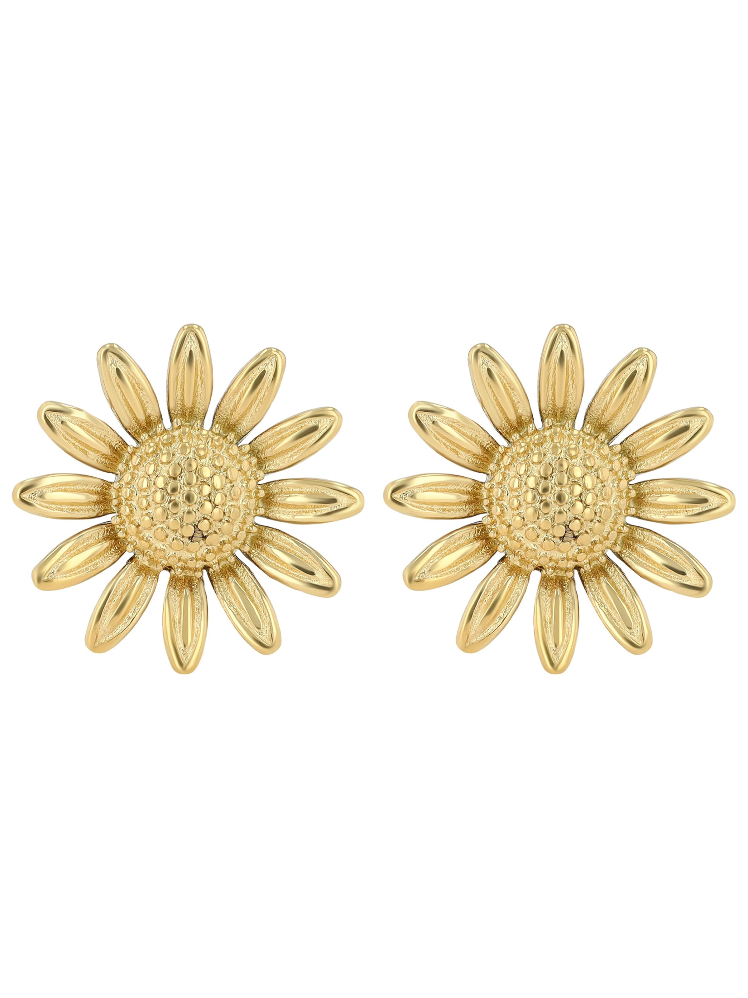 Akzent Earrings 'Nanala, goldfarbig, Ionenplattierung' in Gold: front