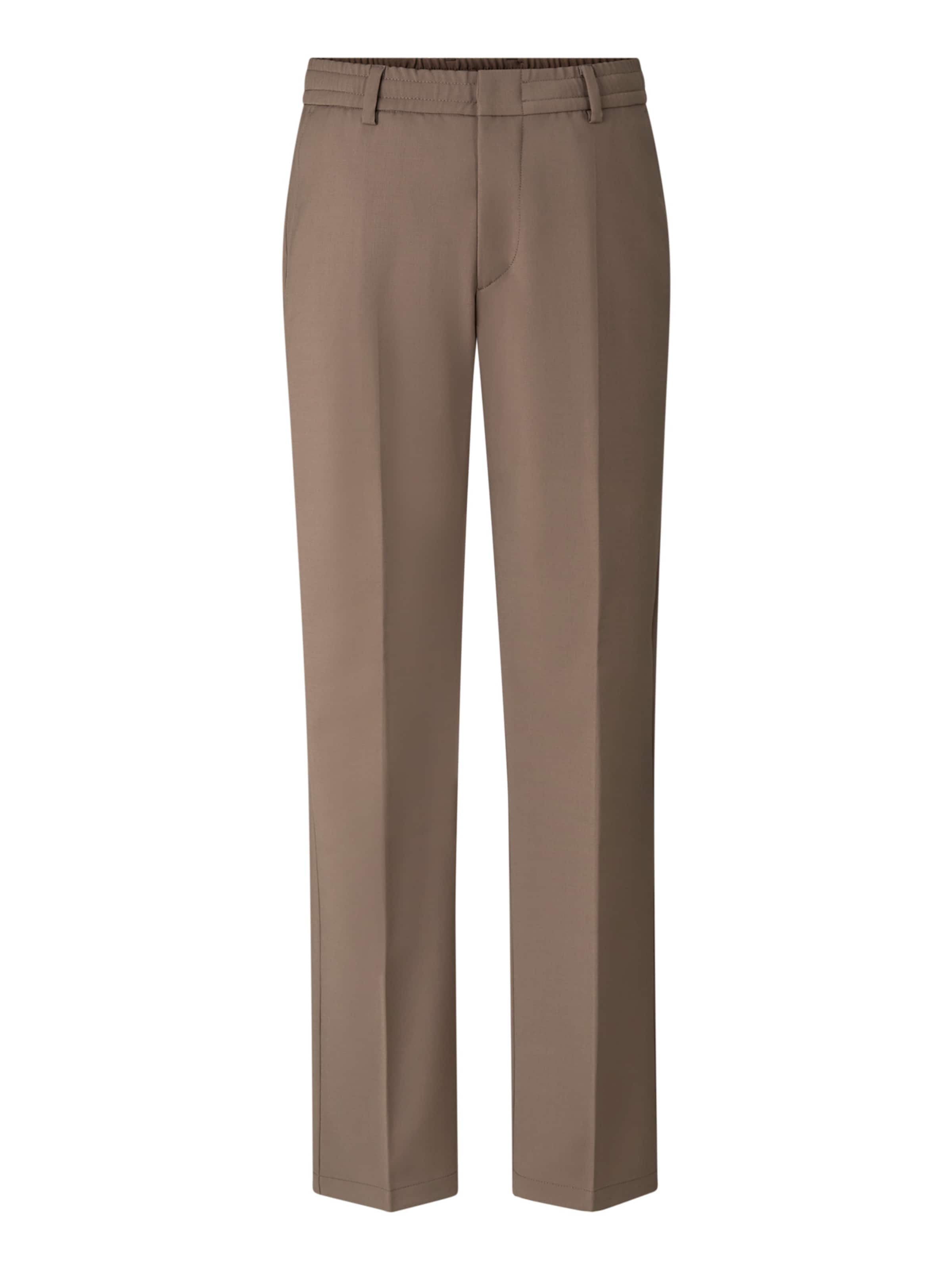 BOGNER Regular Bügelfaltenhose 'Marcus' in Braun: Vorderseite
