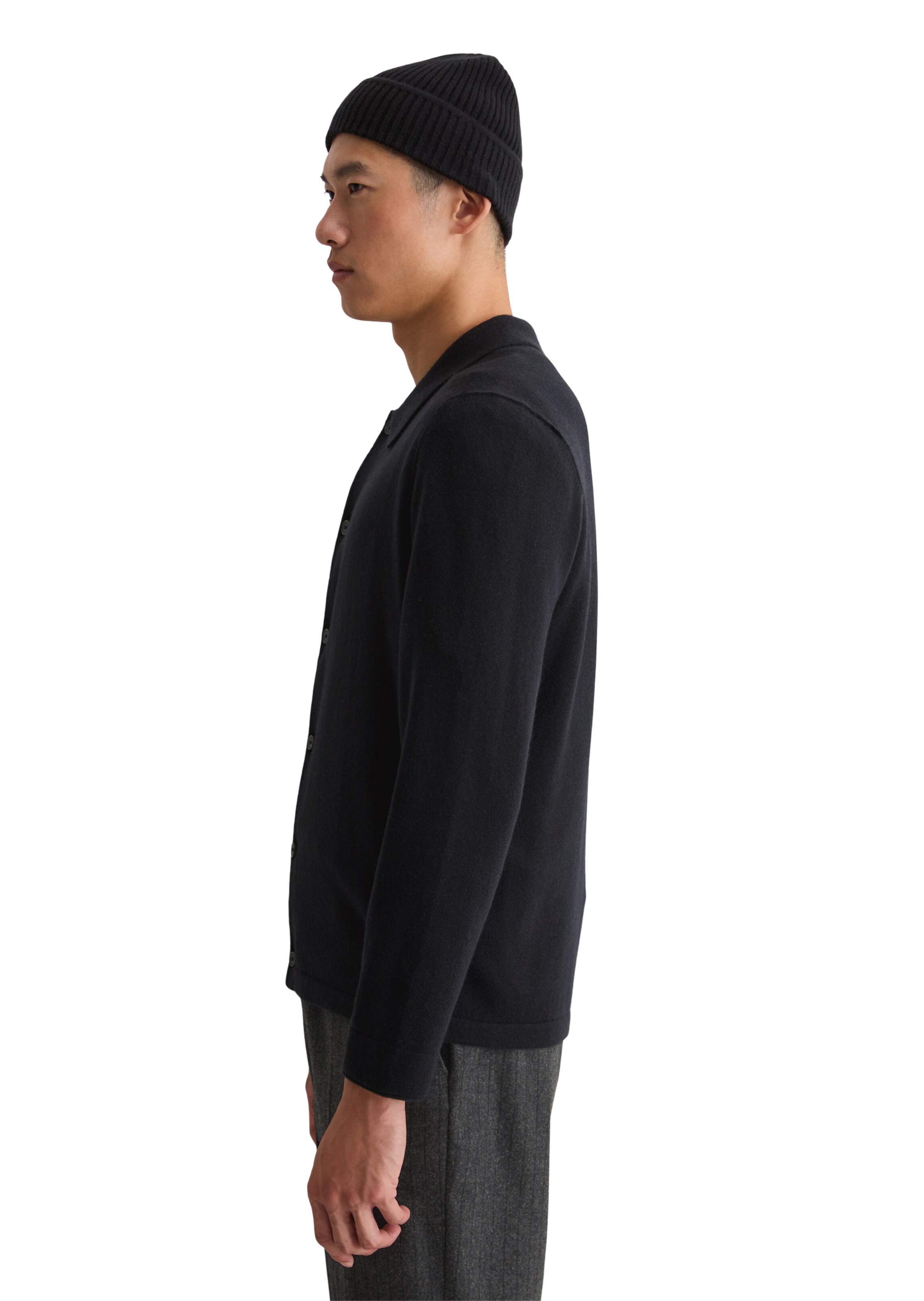 Marc O'Polo Gebreid vest in Zwart