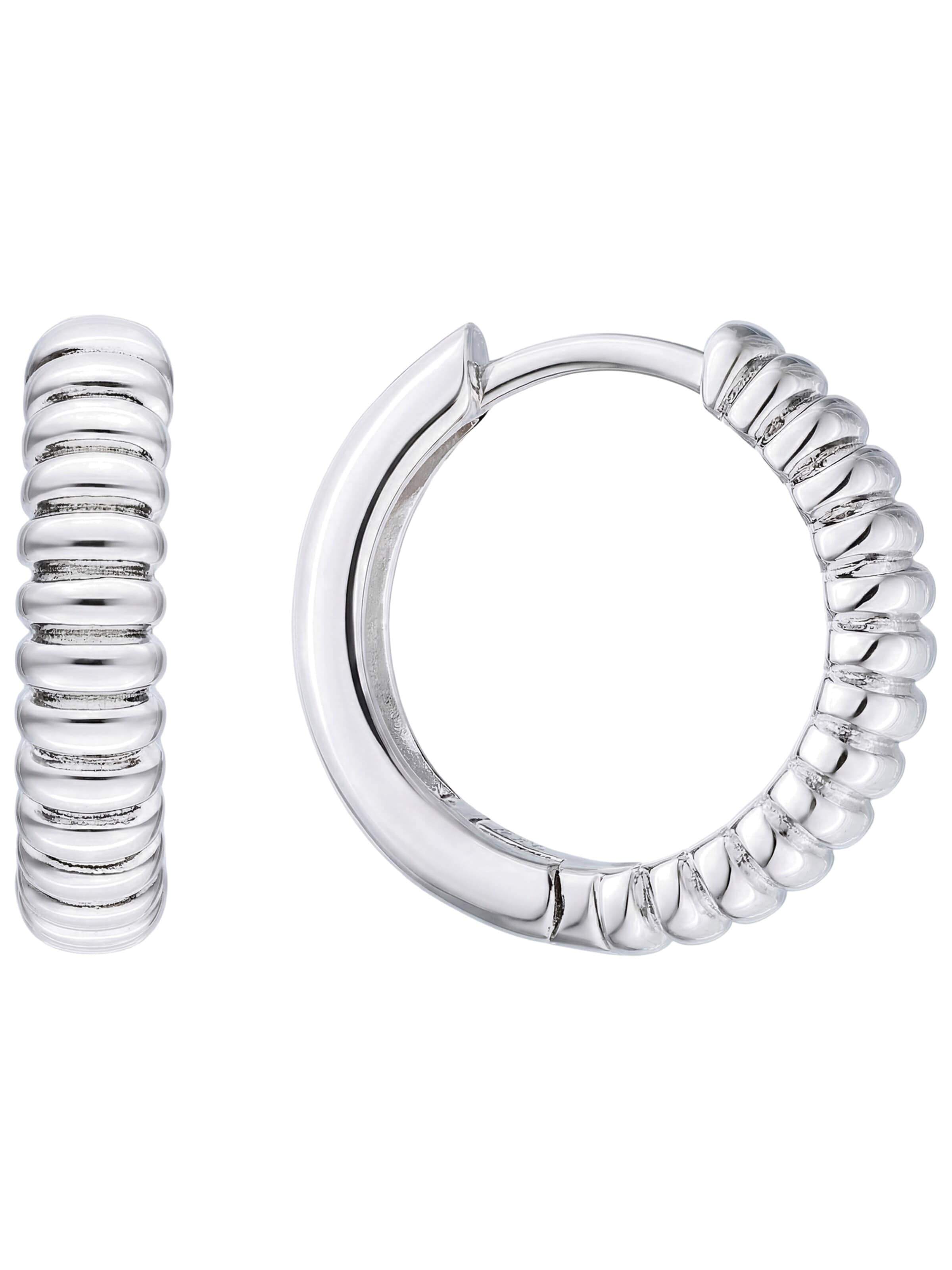 Jobo Earrings in Silver: front