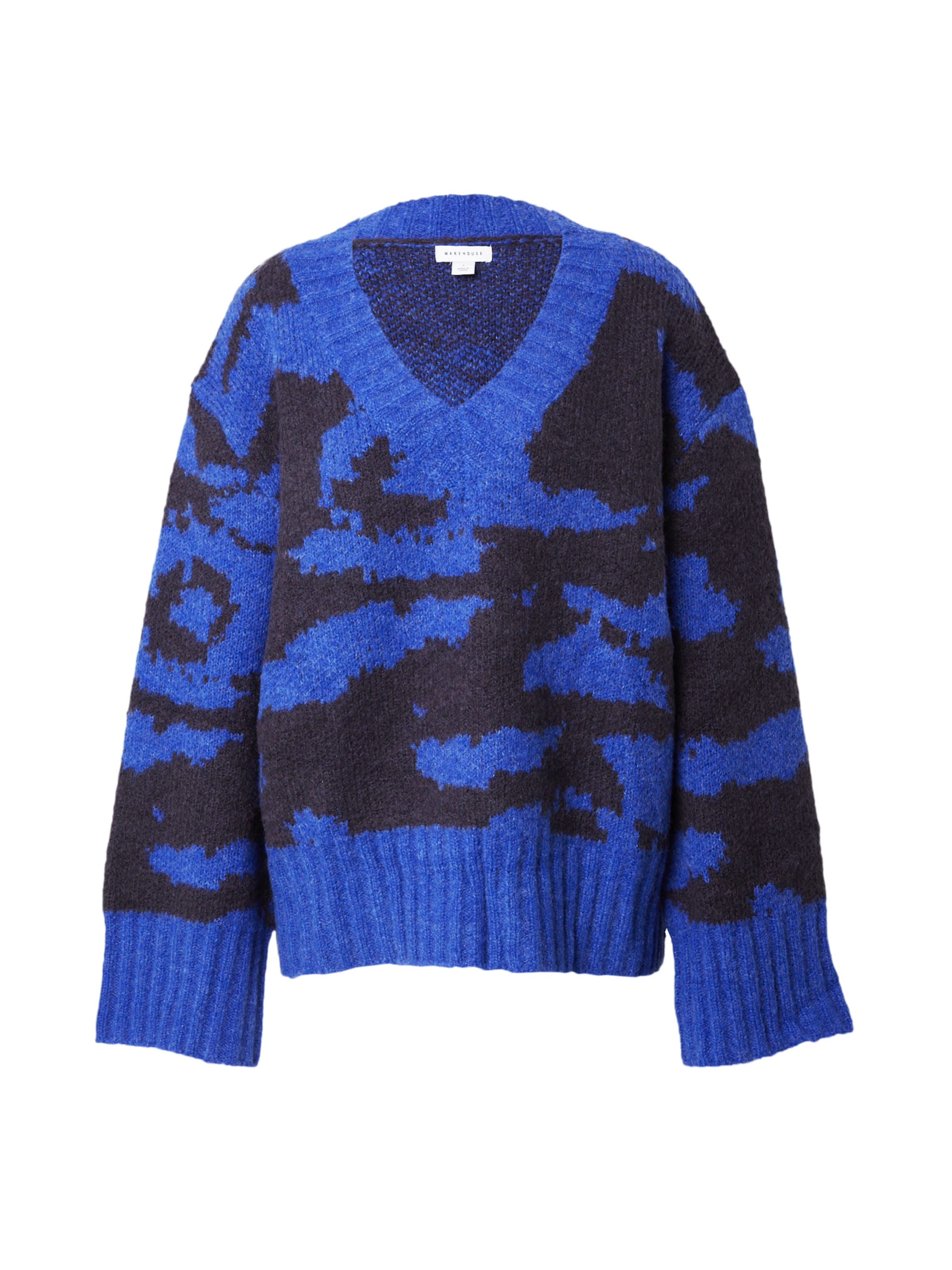 WarehouseŠiroki pulover - plava boja: prednji dio