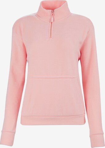 LELA Fleece Jacket 'Vlies ' in Pink: front