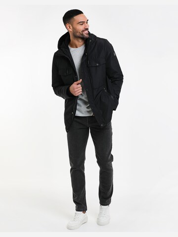 Threadbare Winter jacket 'Boyo' in Black